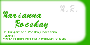 marianna rocskay business card
